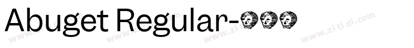 Abuget Regular字体转换